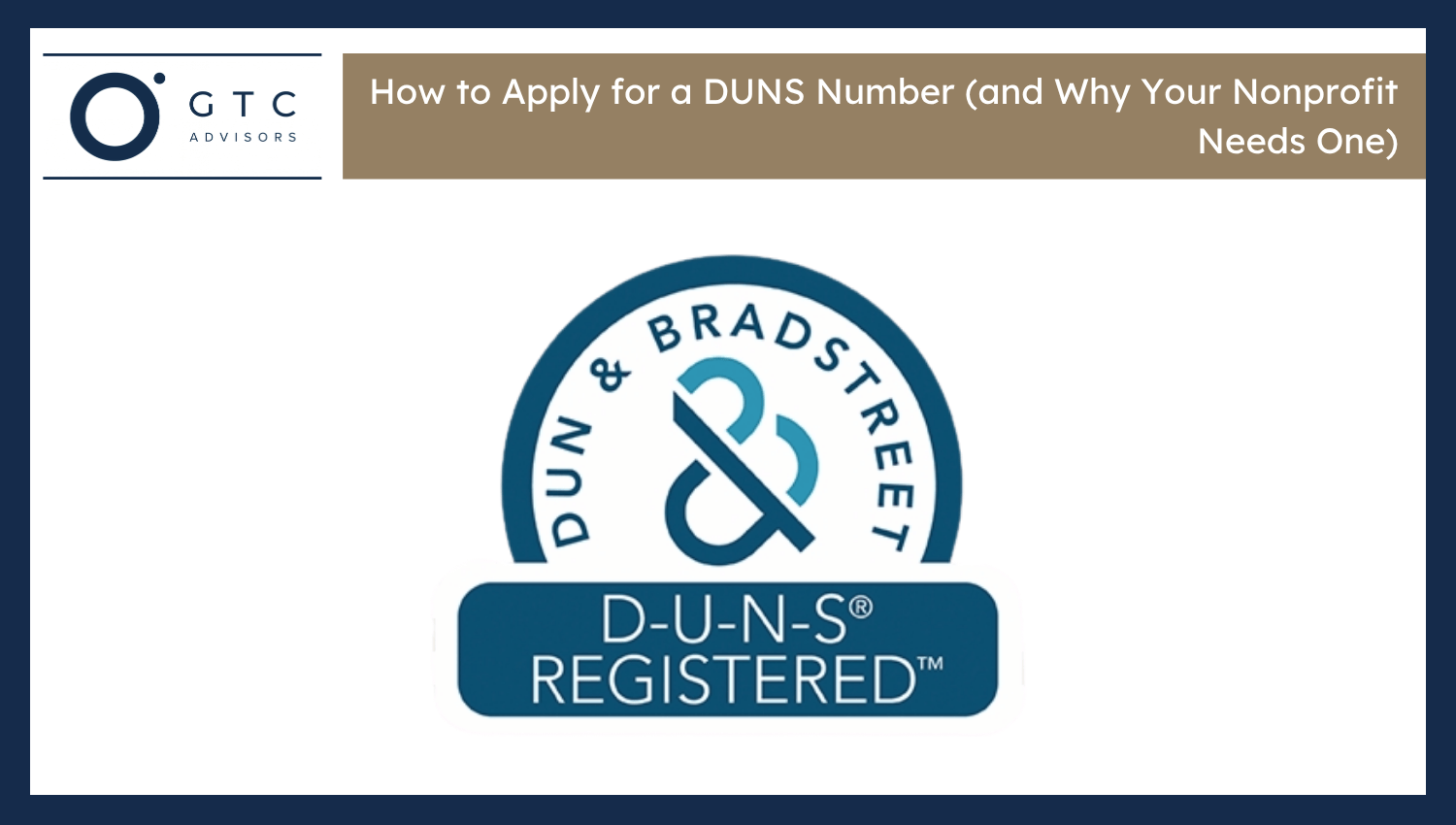 Apply for DUNS Number